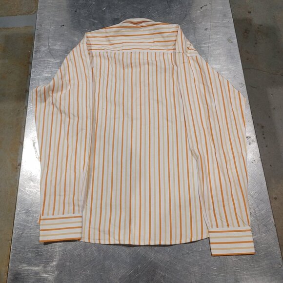 Brand New Haight & Ashbury Classic Fit Button-down Shirt Orange Stripe Size 5 XL - Picture 4 of 4